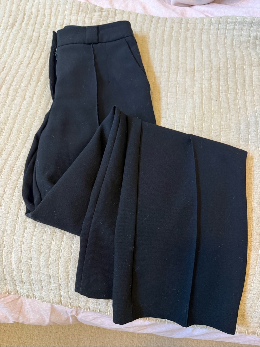 Dynamite Black Tailored Wide-Leg Trousers